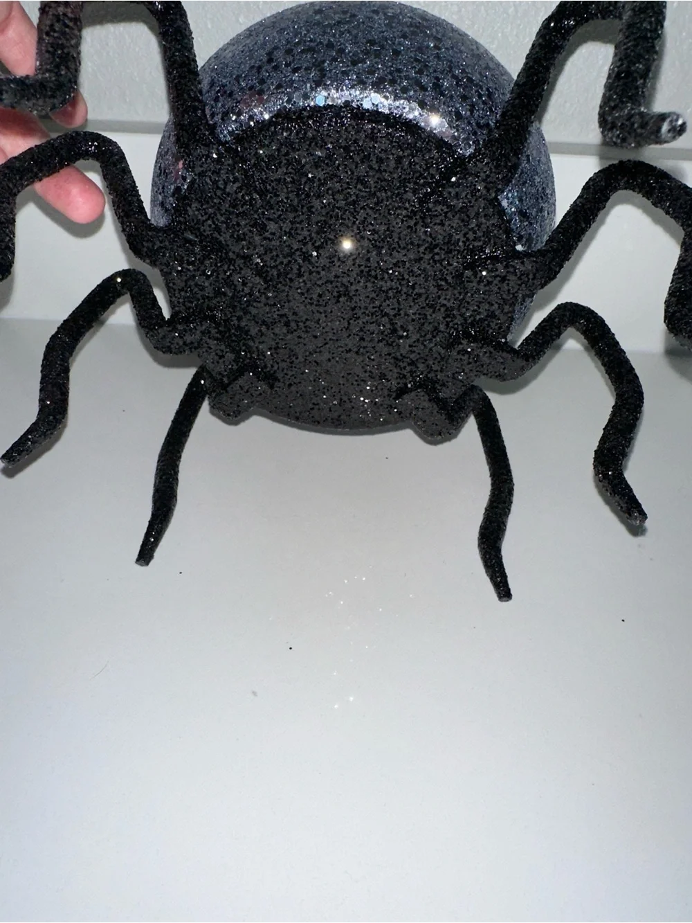 Bath & Body Works Halloween 2025 glitter spider 3 wick candle holder decor